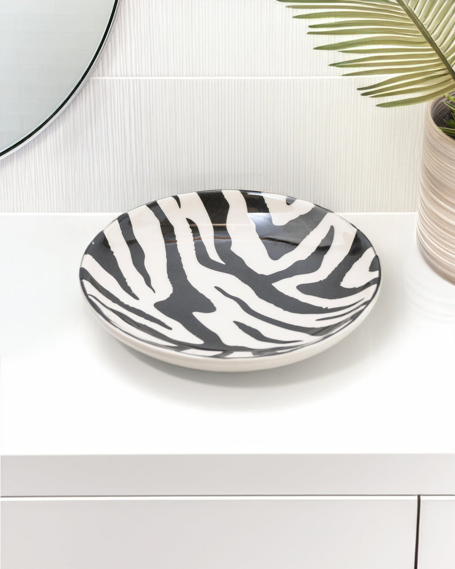 Zebra Print Soap Dish