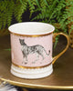 Vibrant pink tankard mug featuring a cheerful cheetah spot pattern, complete with a comfortable handle for easy gripping.
