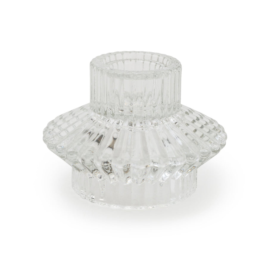 2 Way Clear Candleholder