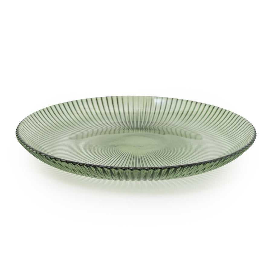 Small Green Glass Plate