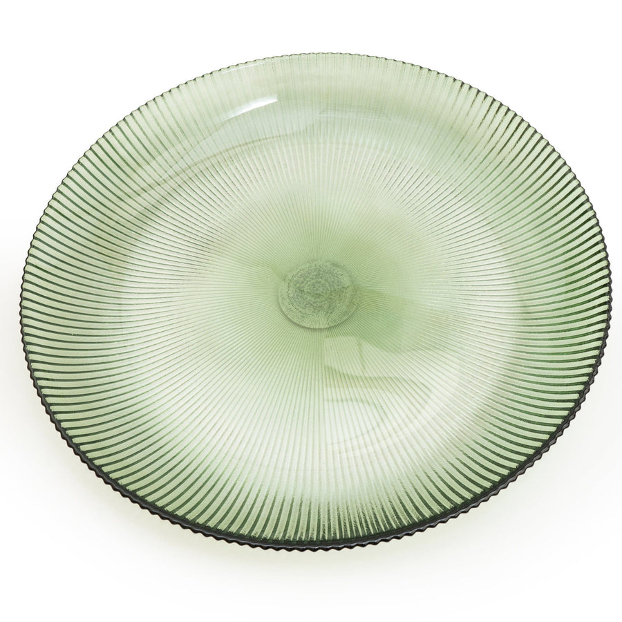 Large Green Glass Plate