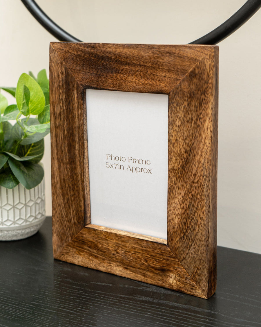 Dark Mango Wood Photo Frame  5 x 7"