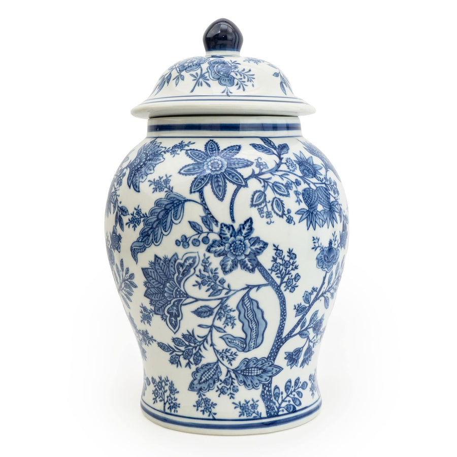 Oriental Large Blue & White Ginger Jar