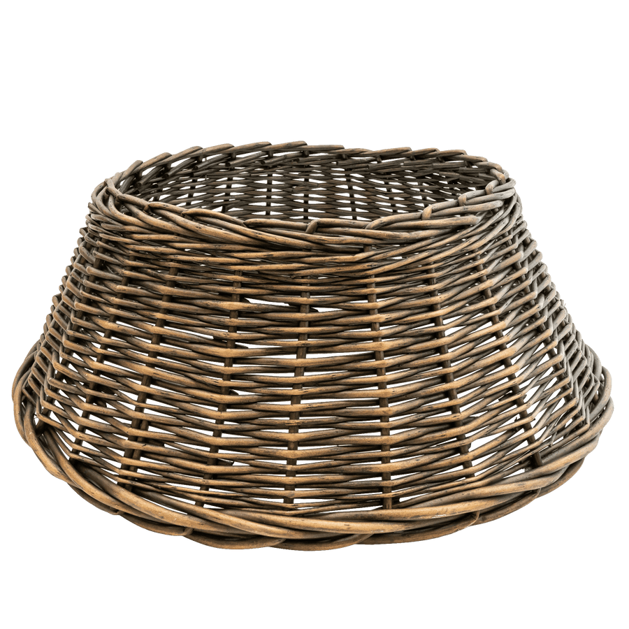 Wicker Tree Skirt - Dark Brown