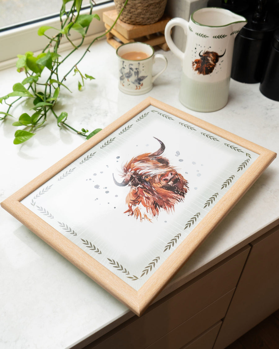 Highland Cow Lap Tray