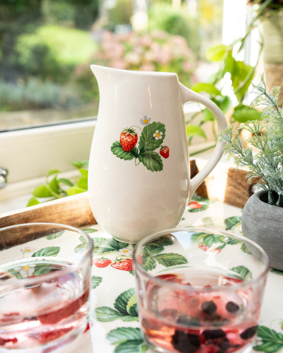 Strawberry Patch Ceramic Jug