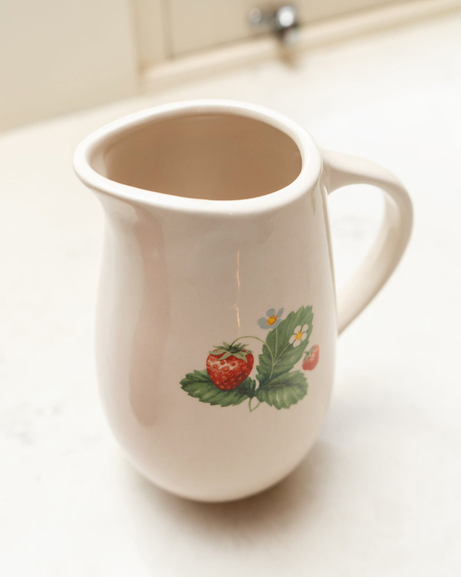 Strawberry Patch Ceramic Jug