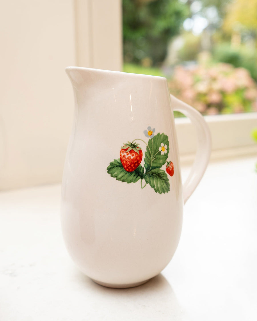 Strawberry Patch Ceramic Jug