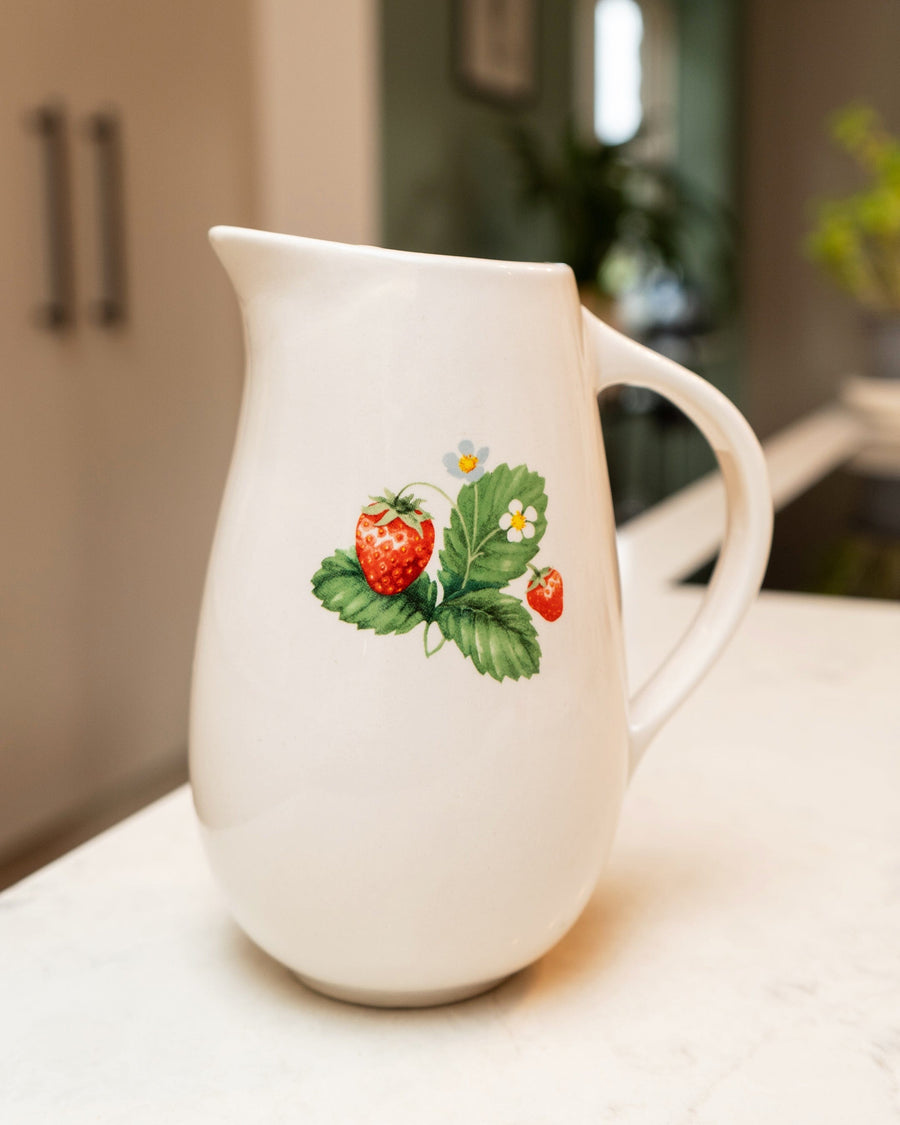 Strawberry Patch Ceramic Jug