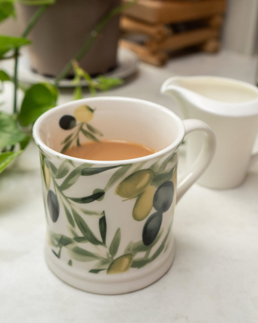 Olive Pattern Tankard Mug