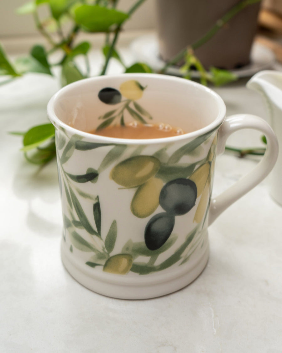 Olive Pattern Tankard Mug