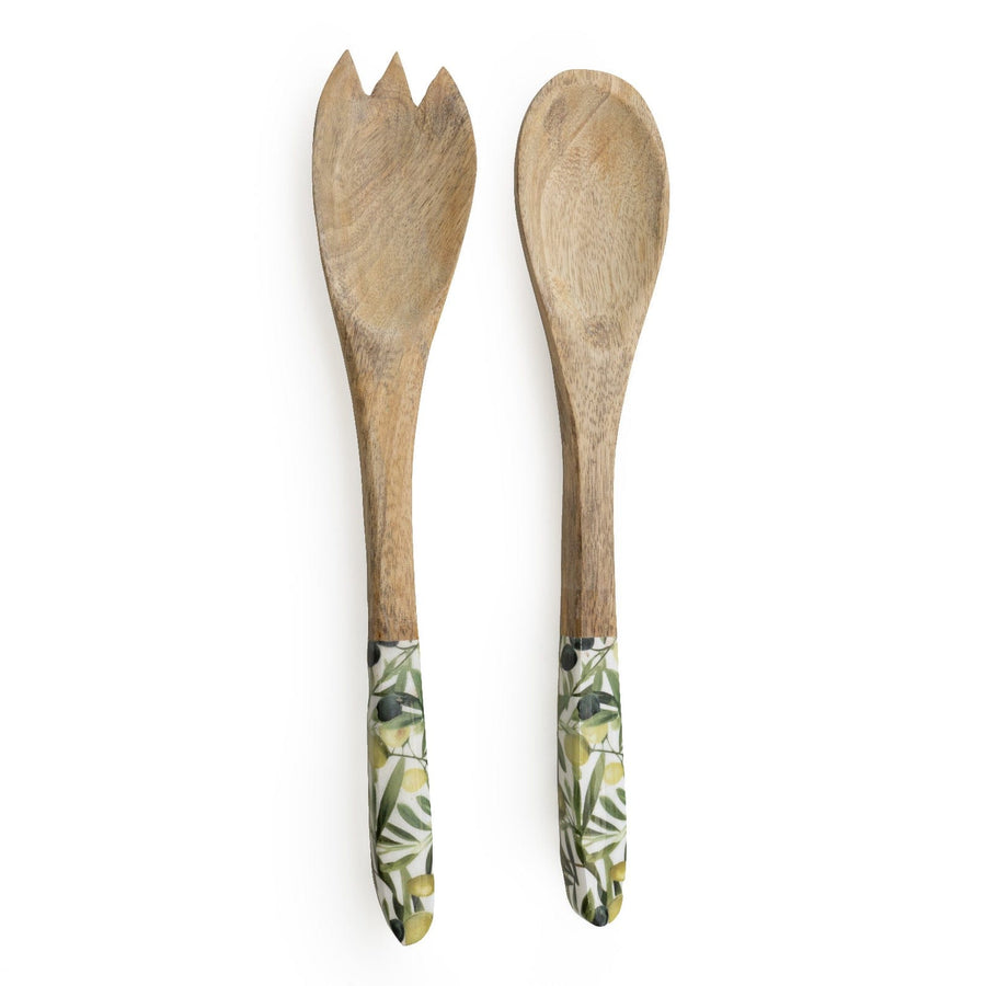 Olive Serving Spoon & Fork Set