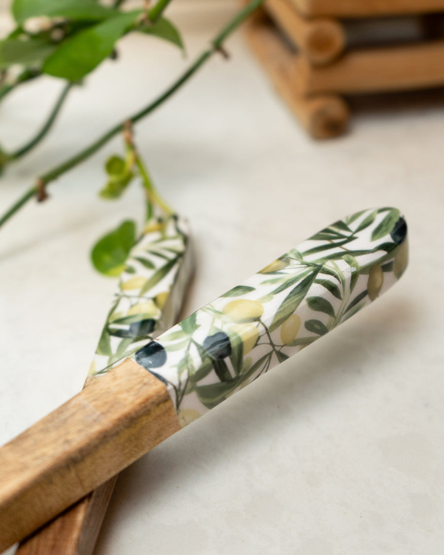 Olive Serving Spoon & Fork Set