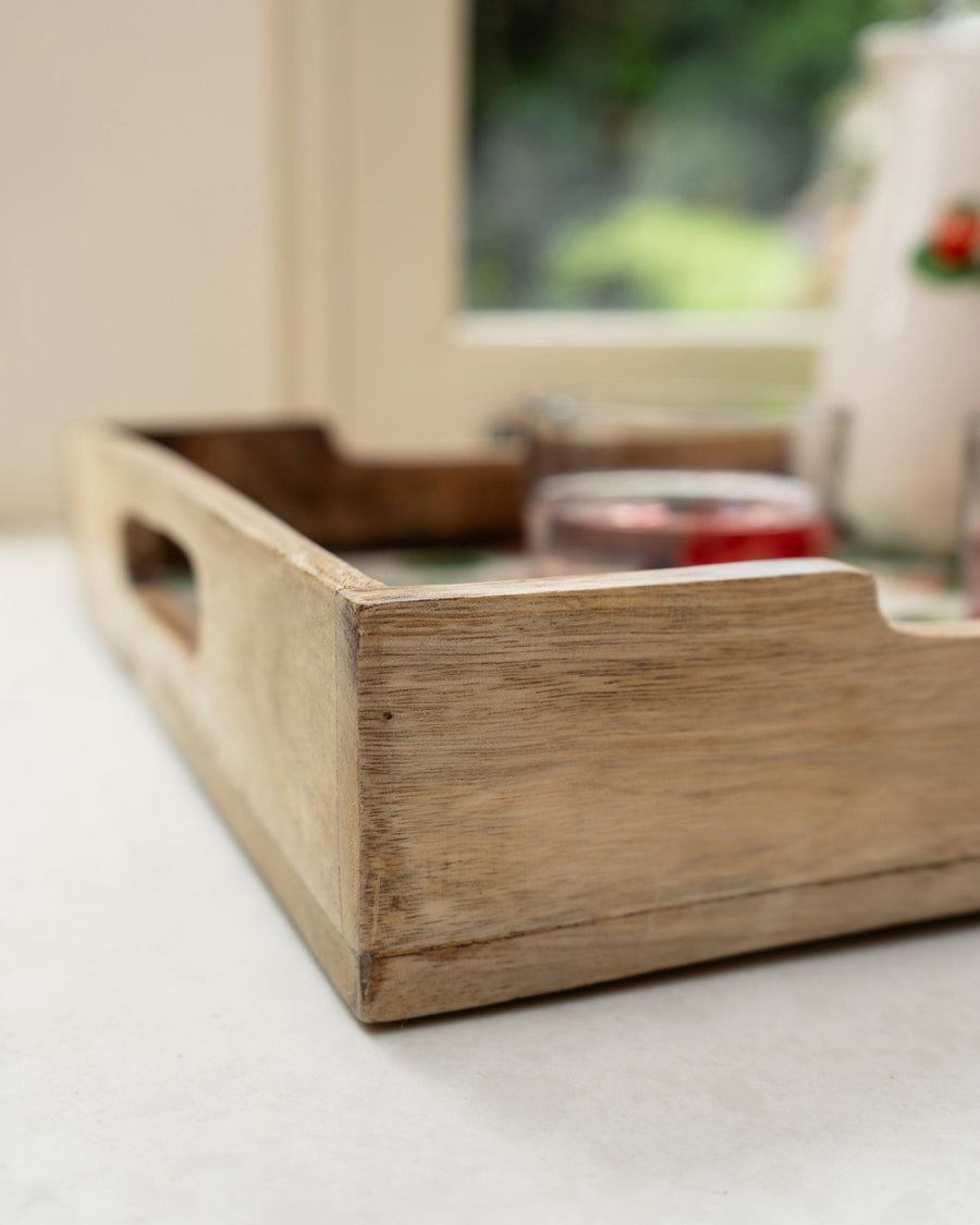 Strawberry Pattern Rectangular Serving Tray