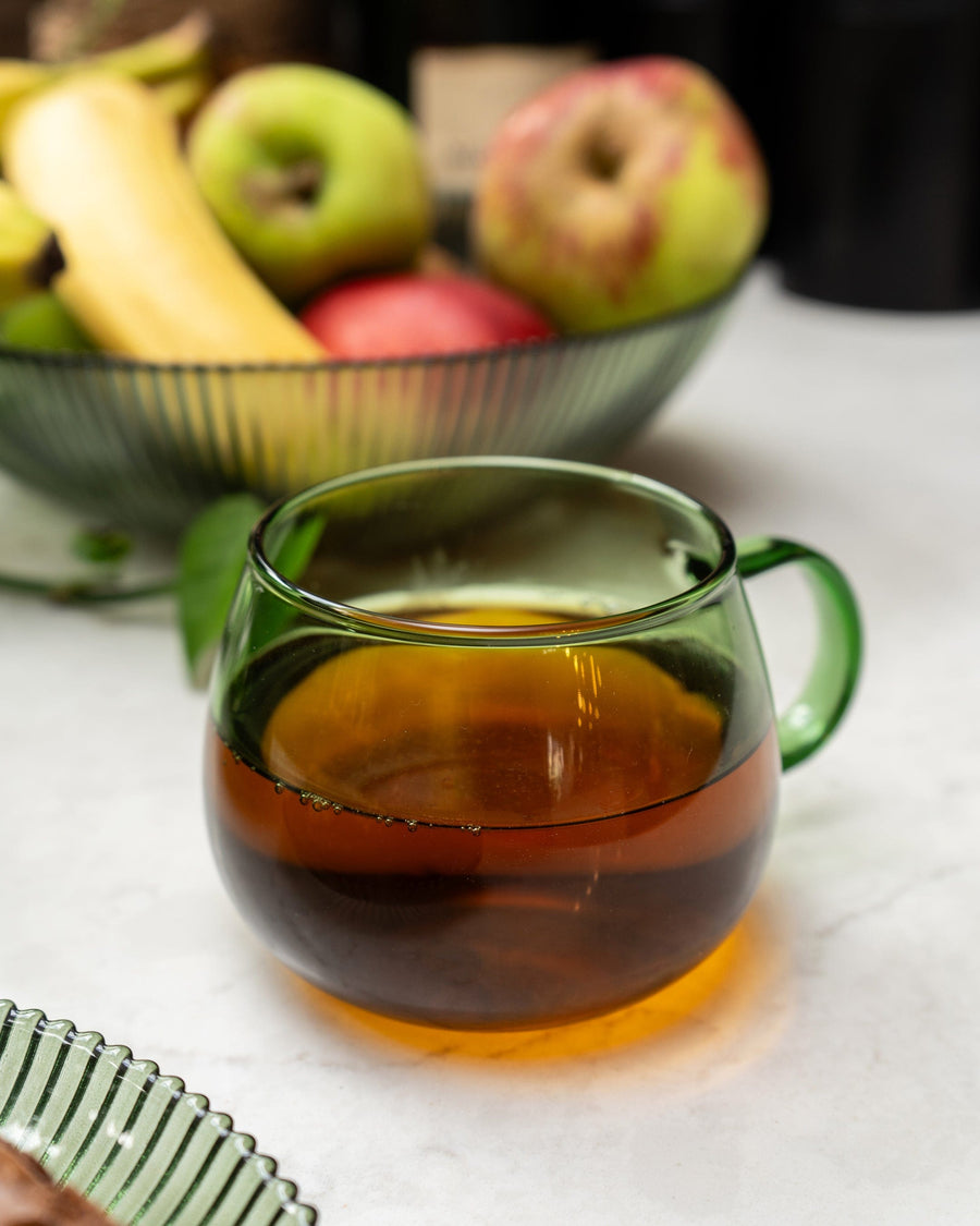 Green Glass Mug