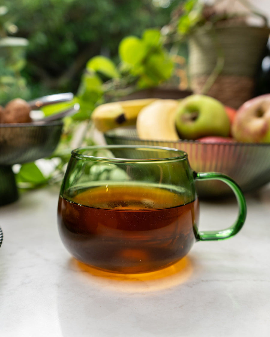 Green Glass Mug