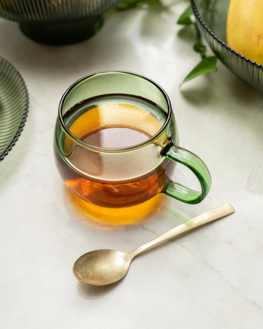 Green Glass Mug