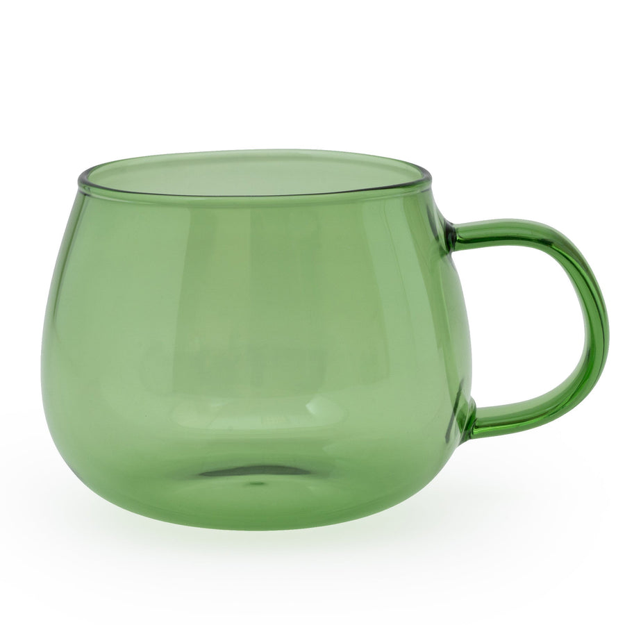 Green Glass Mug