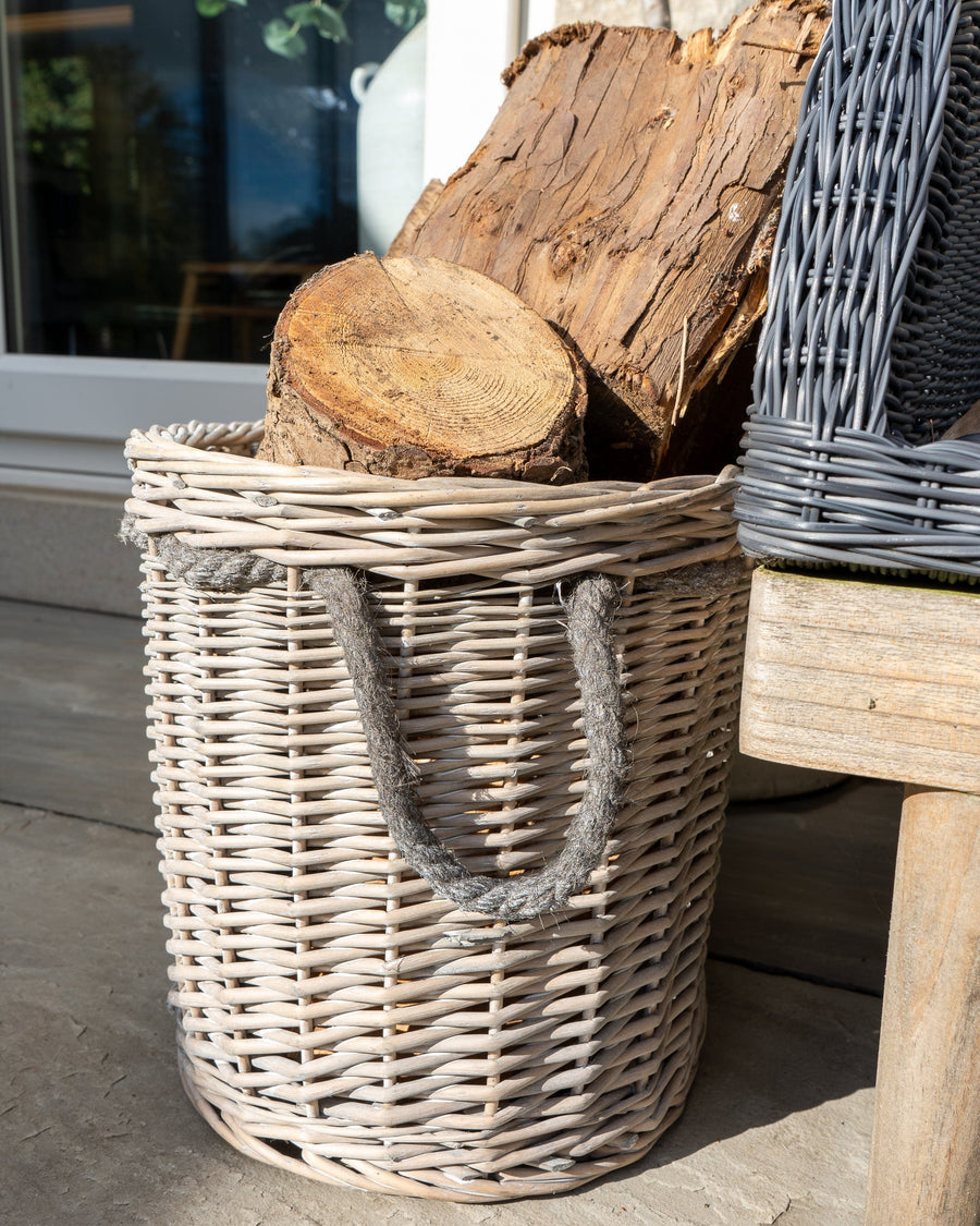 Oval Log Basket