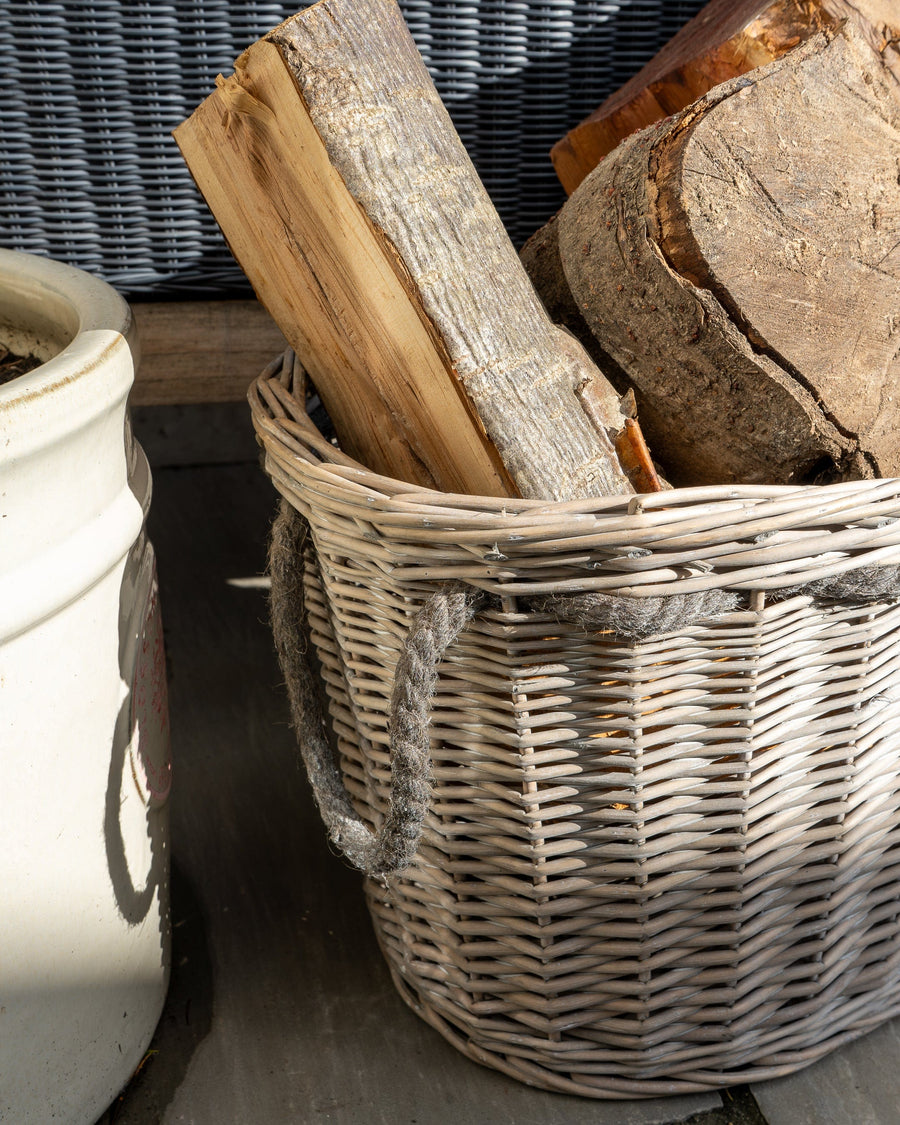 Oval Log Basket