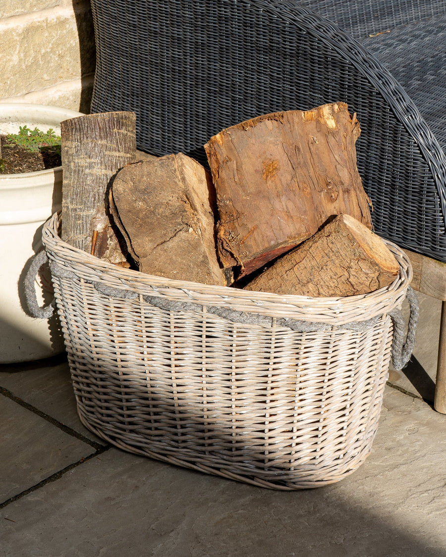 Oval Log Basket