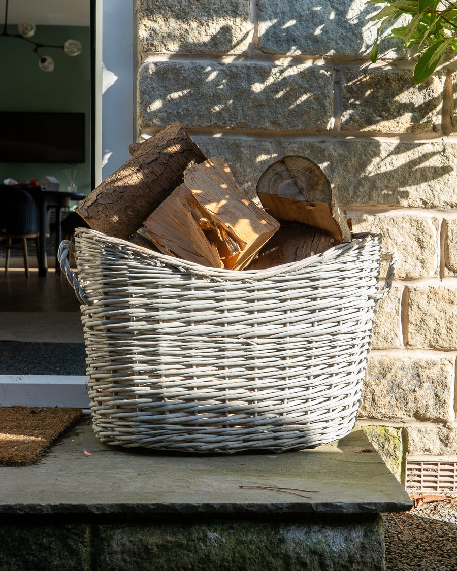 Oval Scoop Log Basket