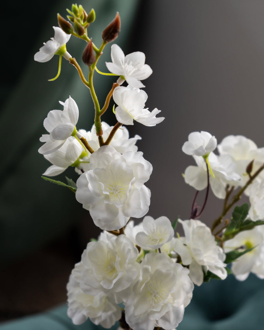 Artificial Blossom in Orb Vase