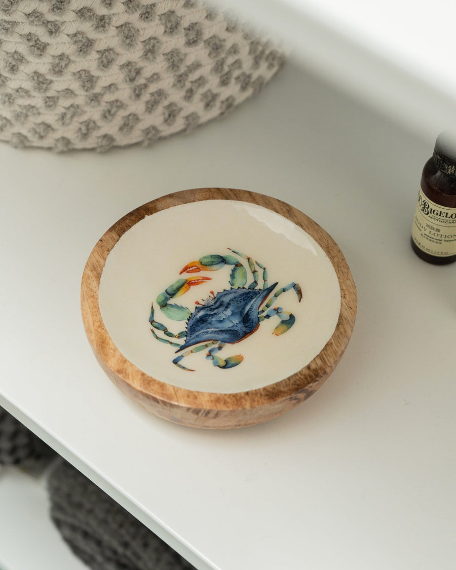 Crab Small Mango Wood Dish