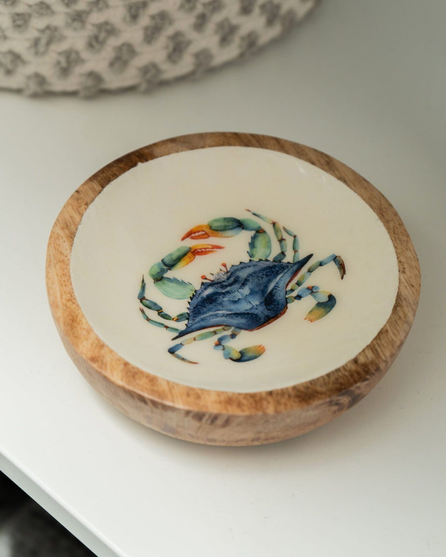 Crab Small Mango Wood Dish