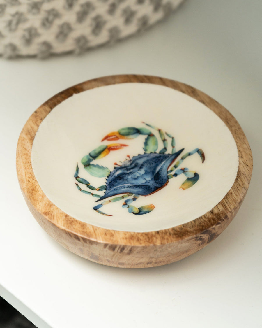 Crab Small Mango Wood Dish