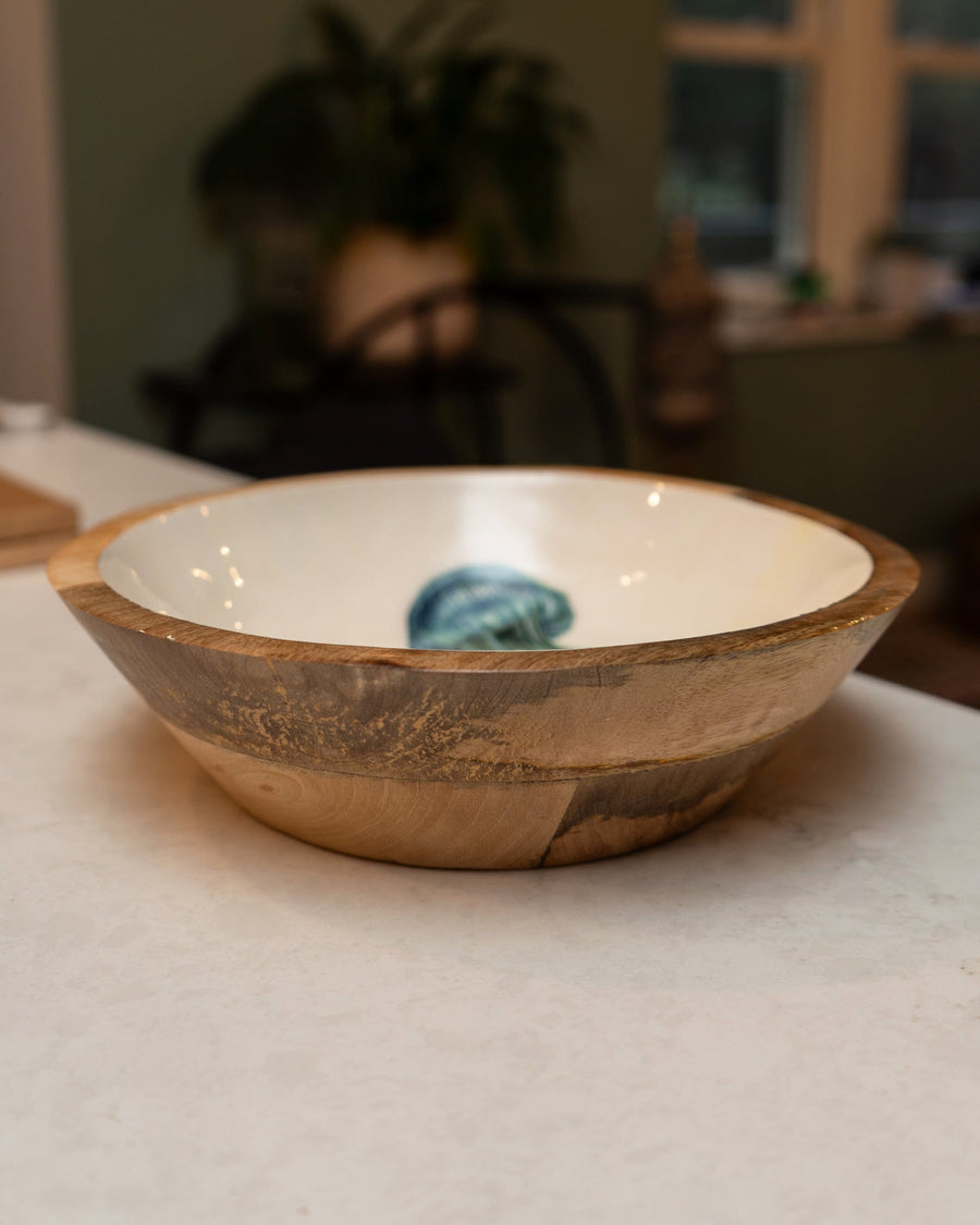 Jellyfish Large Mango Wood Bowl