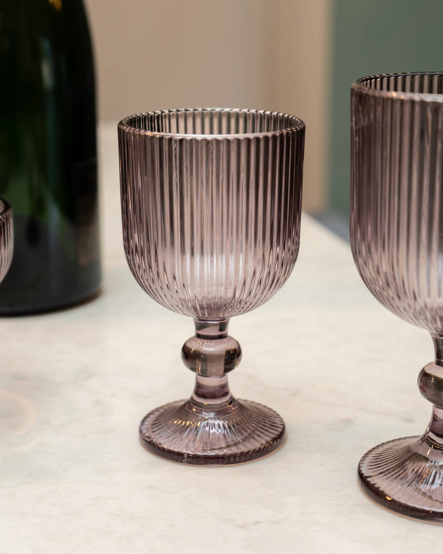 Stemmed Plum White Wine Glass