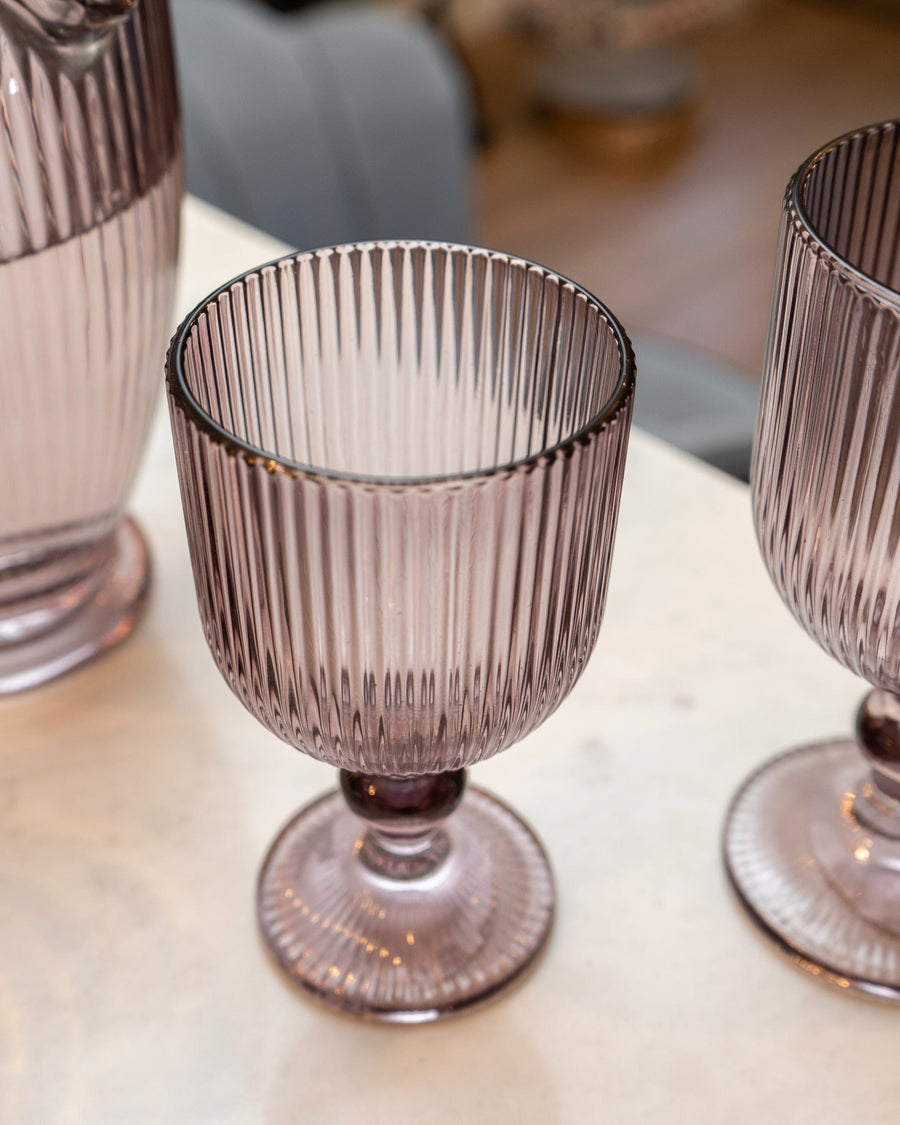 Stemmed Plum White Wine Glass