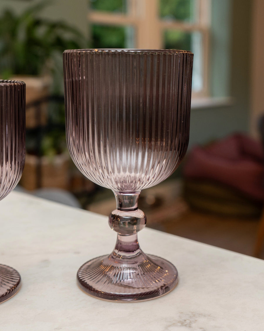 Stemmed Plum Red Wine Glass