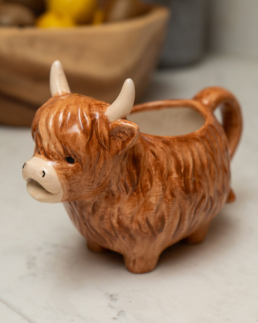 Highland Cow Ceramic Gravy Boat