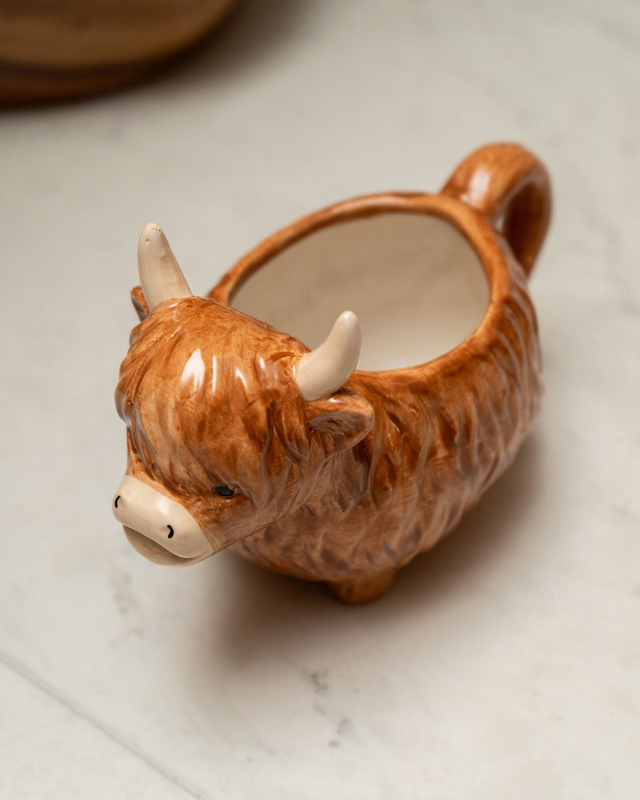 Highland Cow Ceramic Gravy Boat