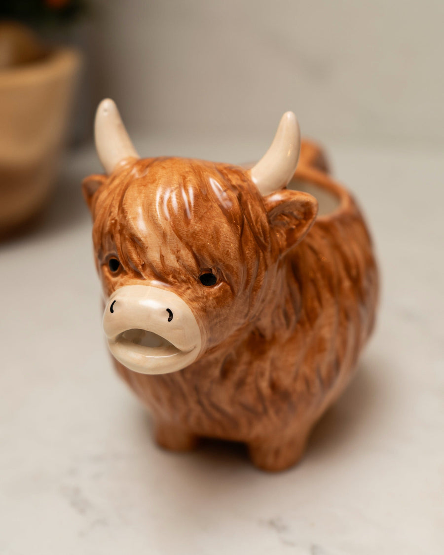 Highland Cow Ceramic Gravy Boat