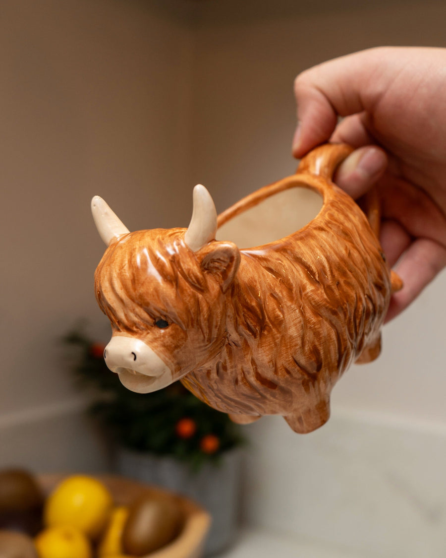 Highland Cow Ceramic Gravy Boat