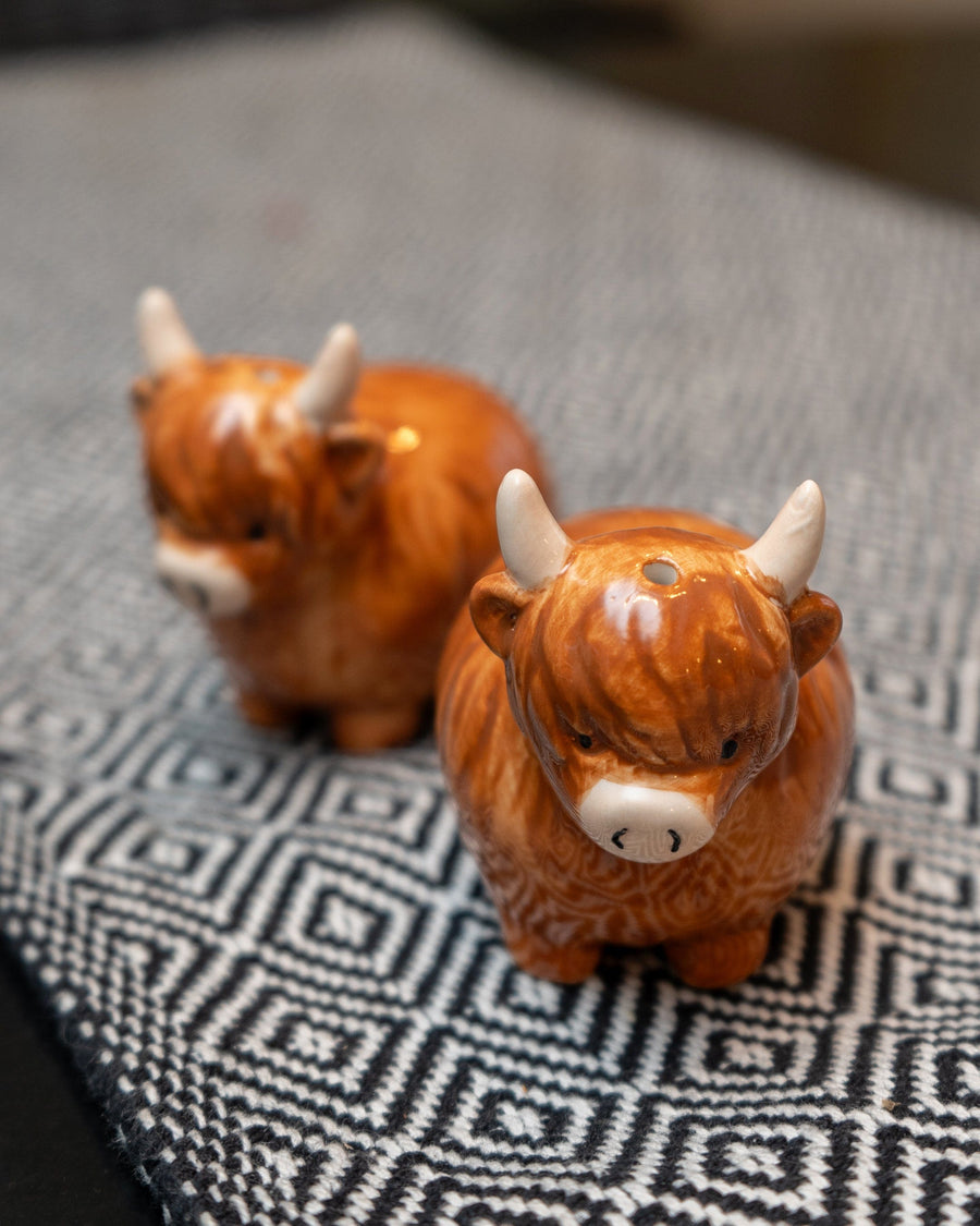 Highland Cow Salt & Pepper Pots