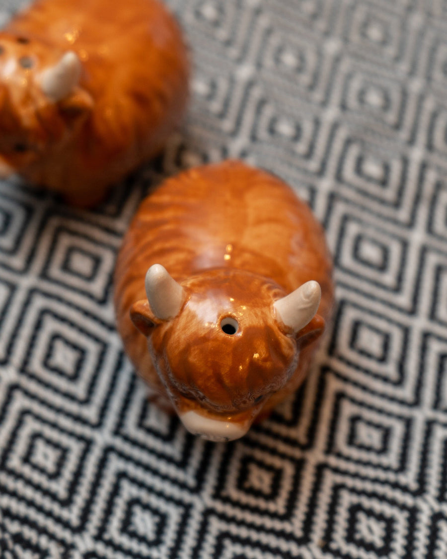 Highland Cow Salt & Pepper Pots