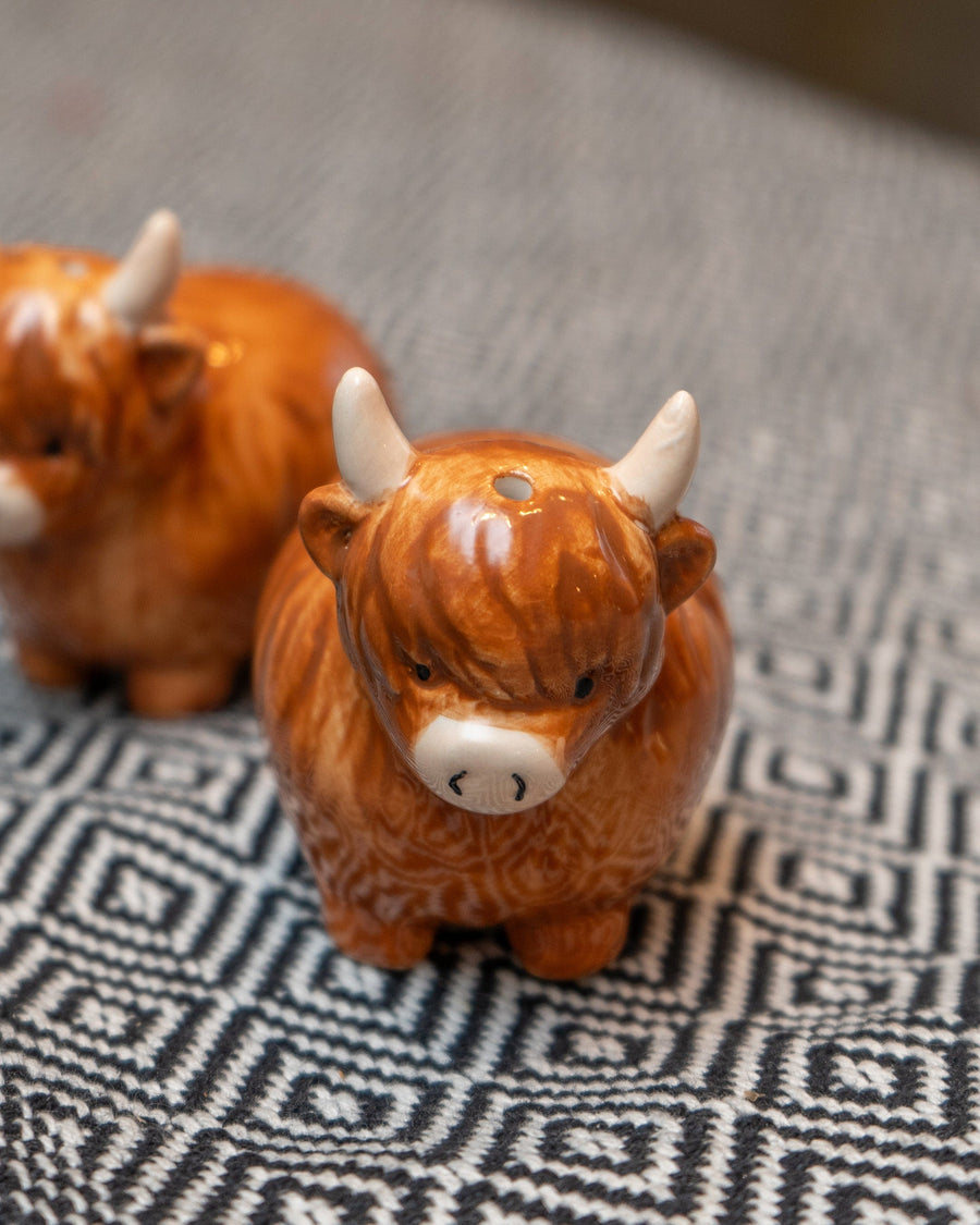 Highland Cow Salt & Pepper Pots