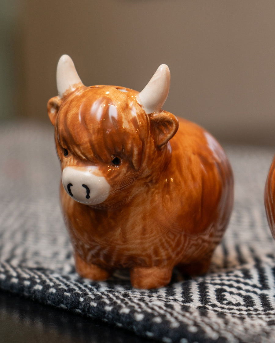 Highland Cow Salt & Pepper Pots