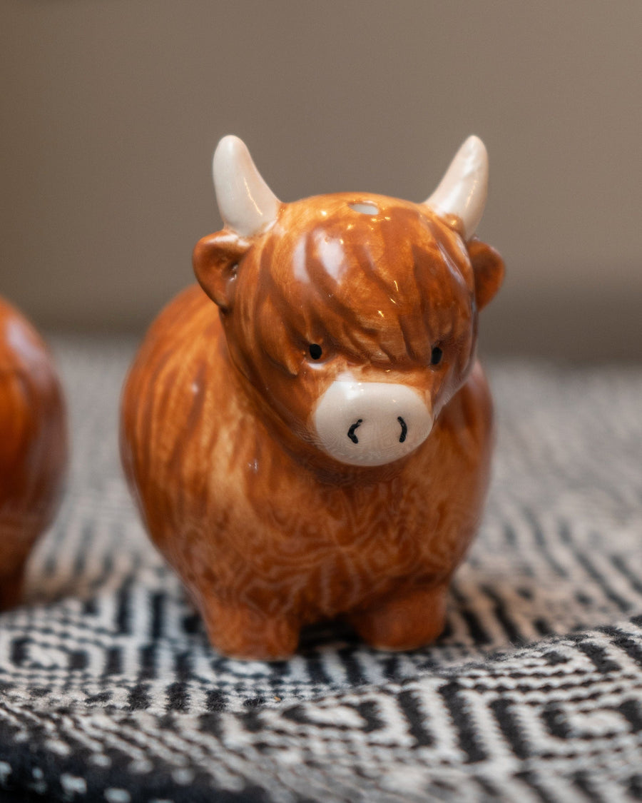 Highland Cow Salt & Pepper Pots