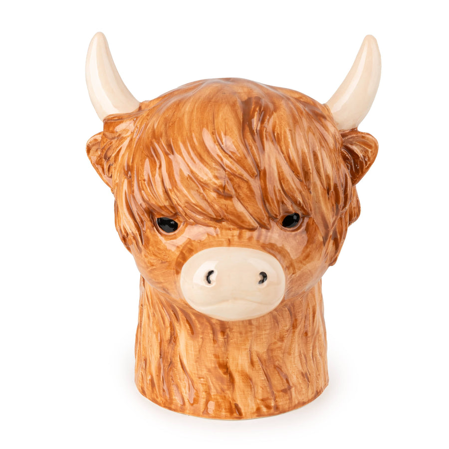 Highland Cow Ceramic Utensil Jar