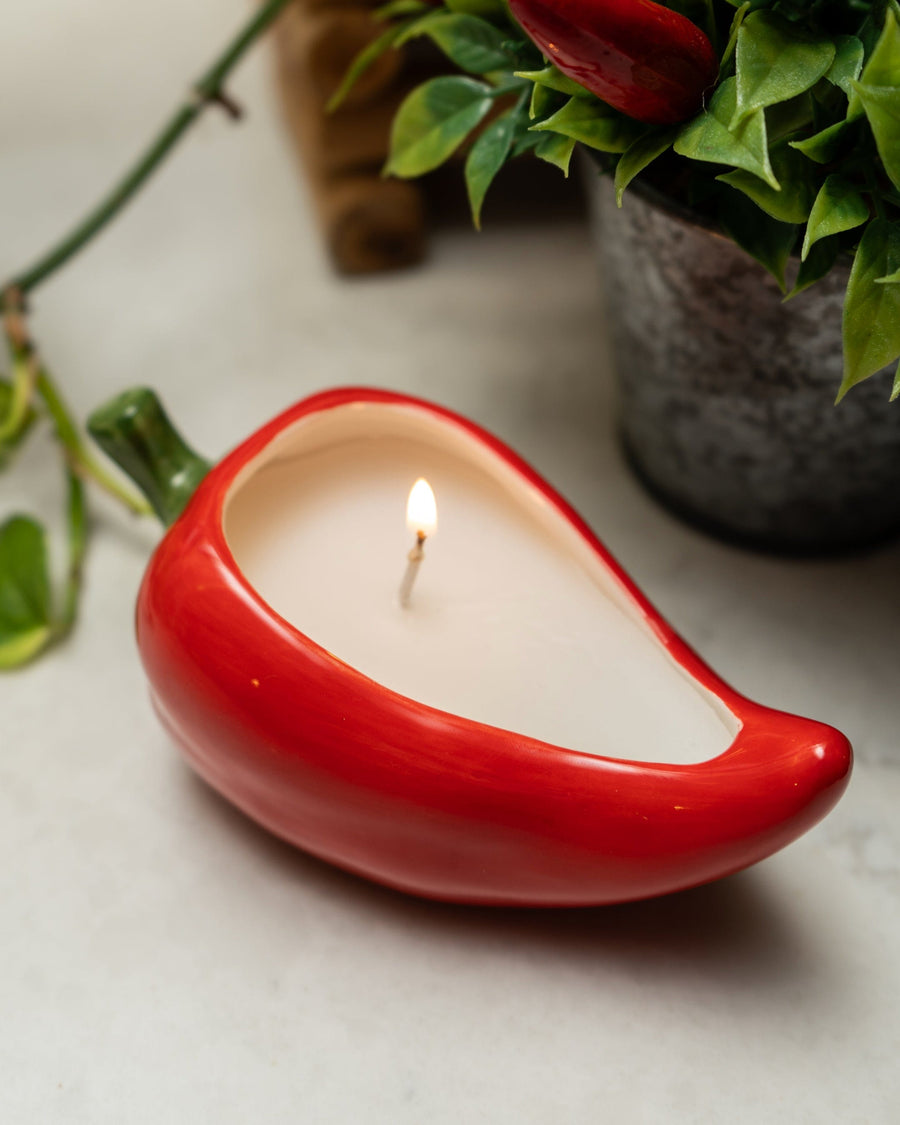 Chilli Shaped Candle Pot