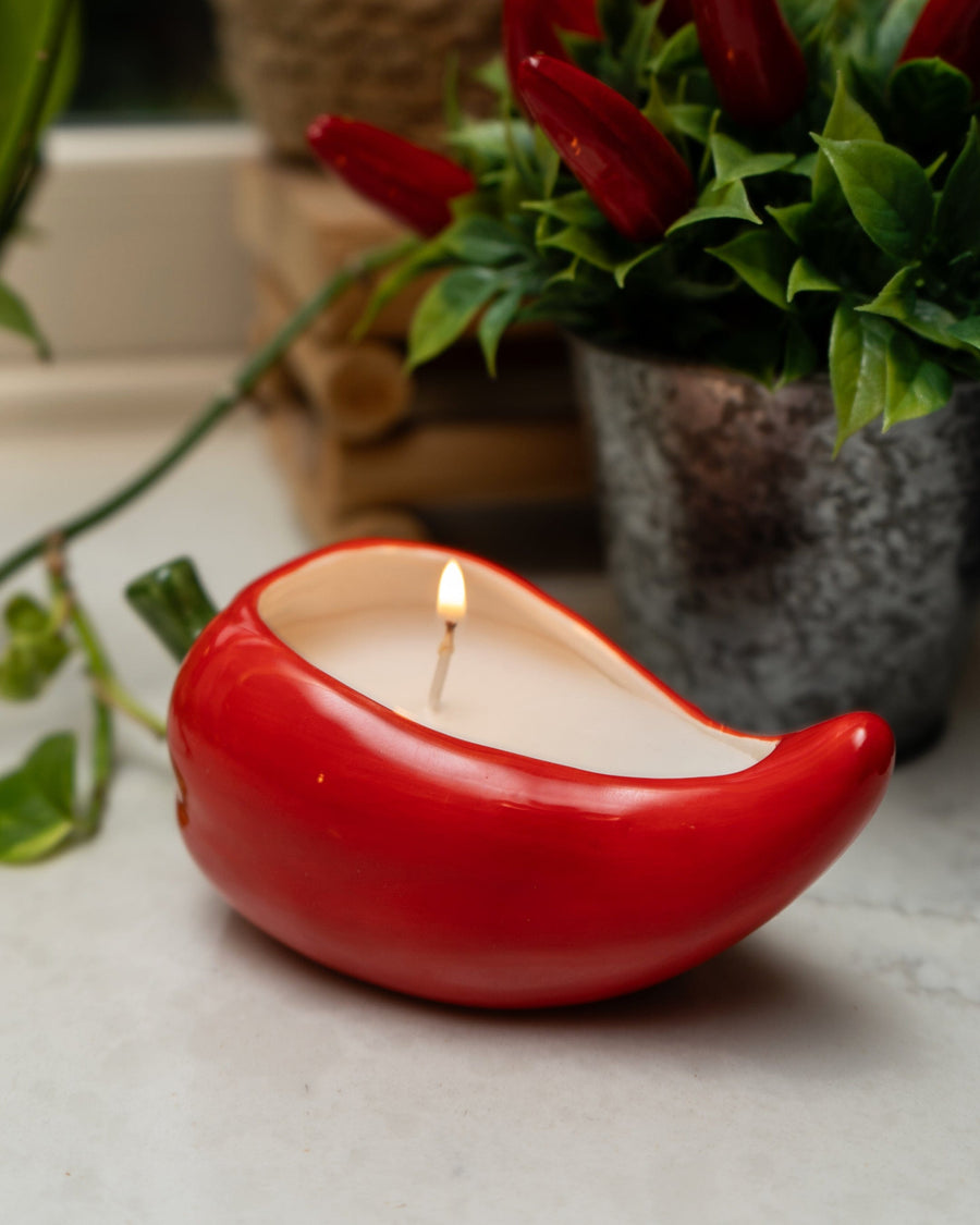 Chilli Shaped Candle Pot