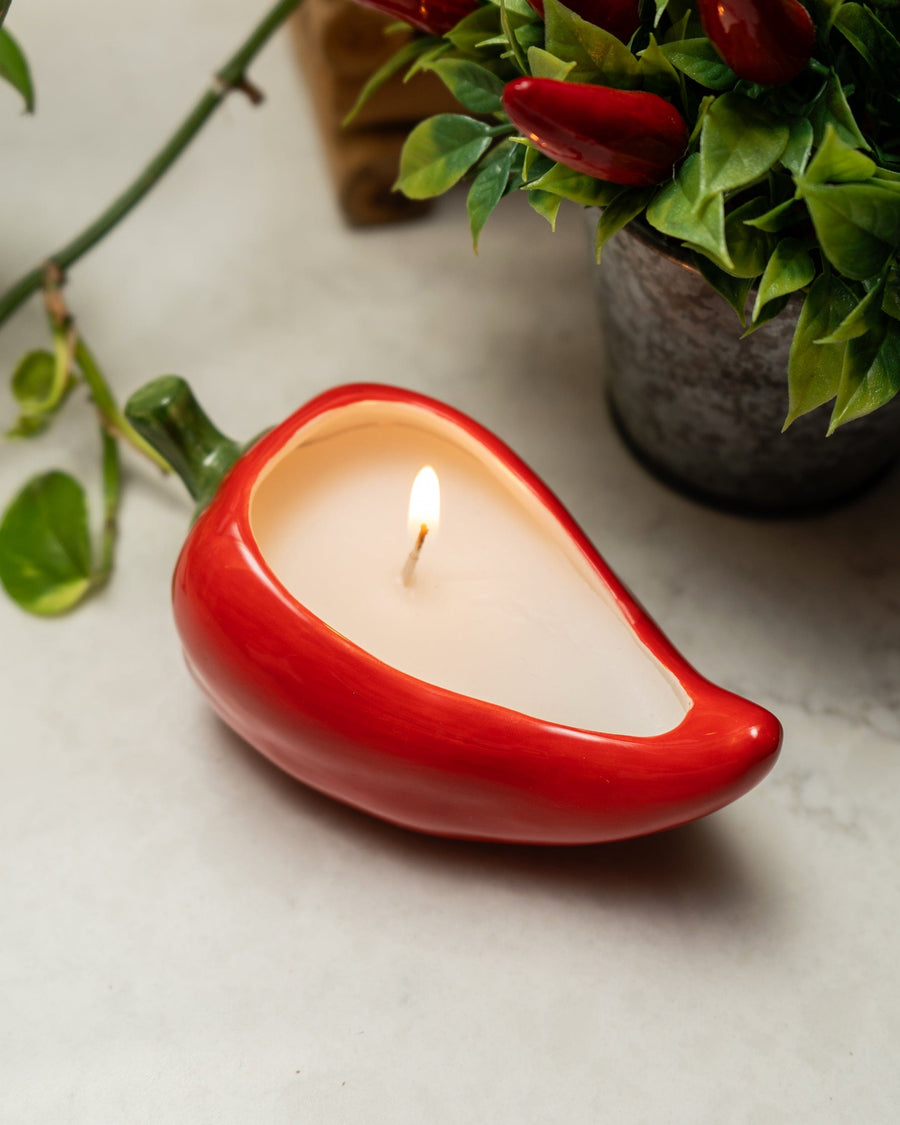 Chilli Shaped Candle Pot