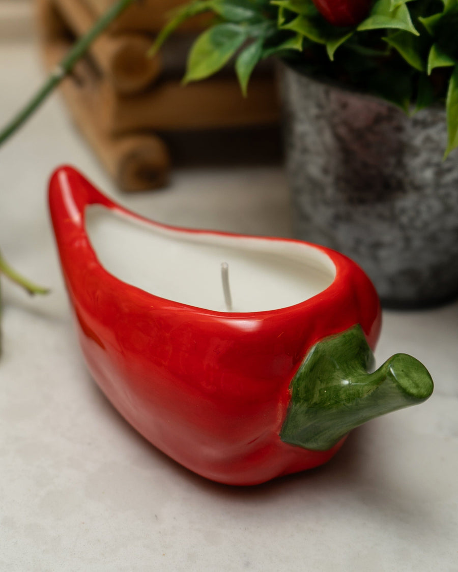 Chilli Shaped Candle Pot