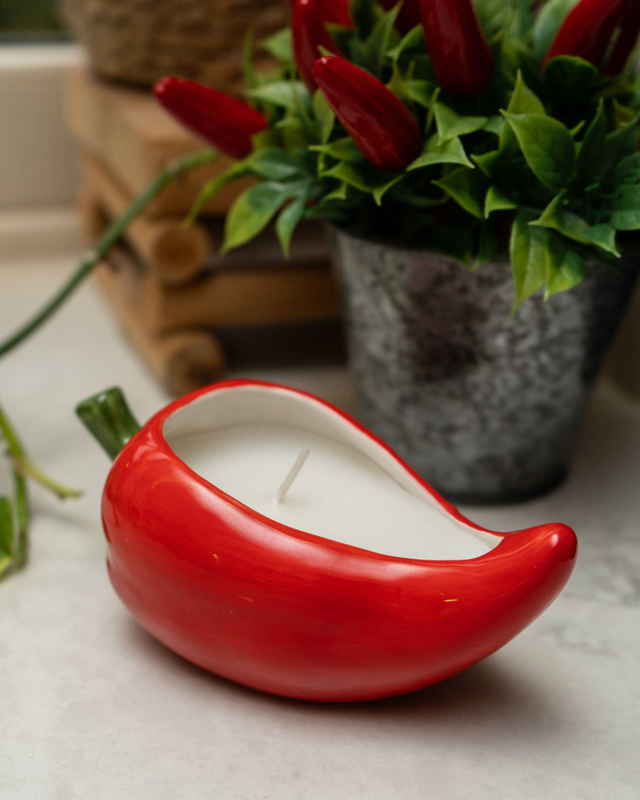 Chilli Shaped Candle Pot