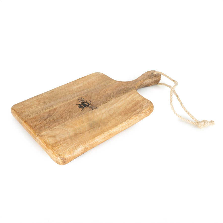 Bees Mango Wood Serving Paddle Board